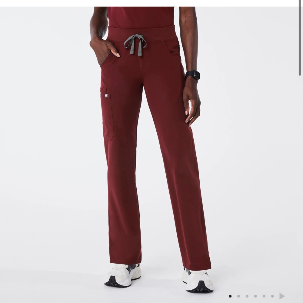 Figs Burgundy Kade Scrub Pants
